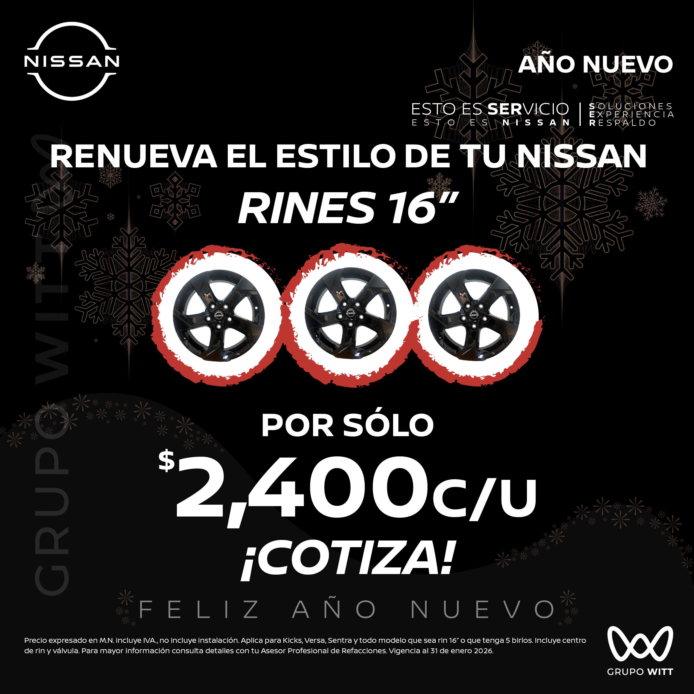 POR SÓLO $2,400 C/U