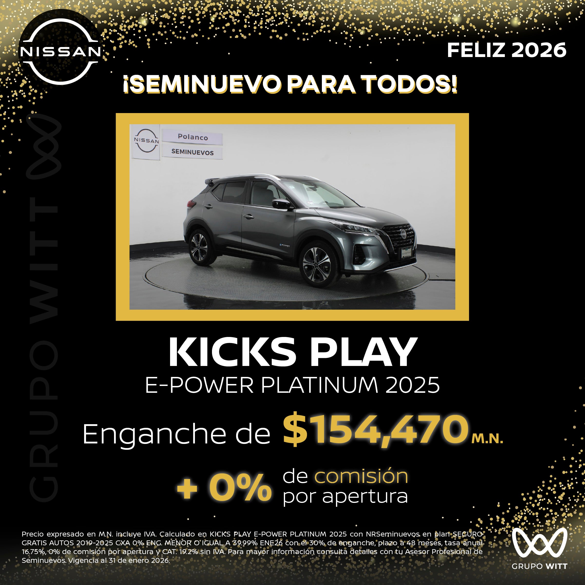 KICKS PLAY E-POWER PLATINUM 2025